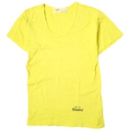 TOGA PULLA 日本製造 新款彈性U領T卹 TP82-JK502 1碼 黃色短袖上衣 [二手] [TOGA PULLA ]