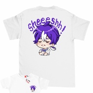 sakazuki kaos anak emote mobile legends sheeeshh sory uwu seri mlbb - v1 putih s 3-4 tahun