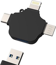 for iPhone OTG Adapter 3in1 Type C to Lightning Micro USB C Compatible for Samsung 15 14 13 12 Pro M