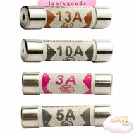 LANFYGOODSS 10Pcs Ceramic Fuse Replace 3-13A Mains Plug British Plug