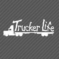 Trucker Life Sticker Truck Windows Body Side Decal for Kenworth T680 W900 Mack Anthem Freightliner C