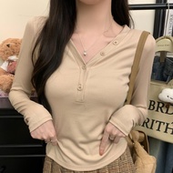 Clothes Fashion Tops Long-Sleeved T-Shirts Bottoming Shirts Simple M-2XL Women Slim-Fit TCF02-U538.