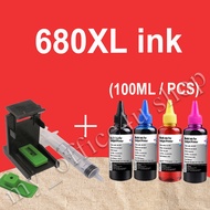 Compatible hp 680xl ink hp 680 black hp680xl refillable ink for HP 3635 3636 3638 3838 2600 5000 5200 1118 2135 2138