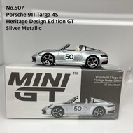 Mini GT No. 507 Porsche 911 Targa 4S Heritage Design Edition Silver Metallic