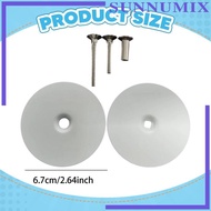 [Sunnimix] Door Hole Cover Plate Round Door Hole Filler for Dorm Residential Commercial White