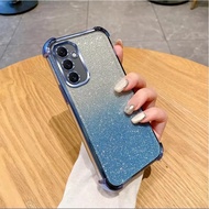 Case For Samsung A17 A57 A37 S25FE S24FE A36 A56 A02S A03S Luxury Glitter 2in1 Gradient Color Beauti