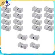 20Pcs 24mmx11mmx10mm Console Mixer Slider Fader Knobs Replacement for Potentiometer Gray Knob Black 