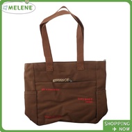 MELENE Student Book Bag, Square Shape Canvas Canvas Shoulder Bag, Simplicity Large Capacity Student 