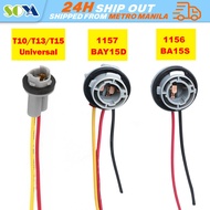 LT 1156 1157 Universal Bulb Socket BAY15D Lamp Holder P21/5W Adapter Base Connector 1156 BA15S BAU15