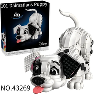 Disney 2025 New 1722pcs Popular Movie Game 101 Dalmatians Puppy 43269 Building Block Puzzle Model fo