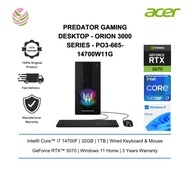 Acer Predator Gaming Desktop - Orion 3000 series|PO3-665-14700W11G (Ci7-14700F/ 32GB/1TB/ RTX5070/ K