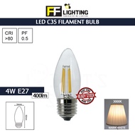 FFL LED FILAMENT BULB C35 4W E27 WARM WHITE FF LIGHTING E27 BULB EDISON BULB CANDLE BULB MENTOL