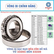 Taper roller bearing 33205 33206 33207 33208 33209 33210 durable and load-bearing - Genuine product