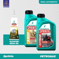 [WITH GEAR OIL] PETRONAS SPRINTA SCOOTER EXTREME 5W40 / A900 A700 4T 10W40 Synthetic Engine Oil (1L)