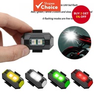 Fishing Alert Signal Light for Bicycle Motorcycle Drone LED 7 Colors USB Rechargeable