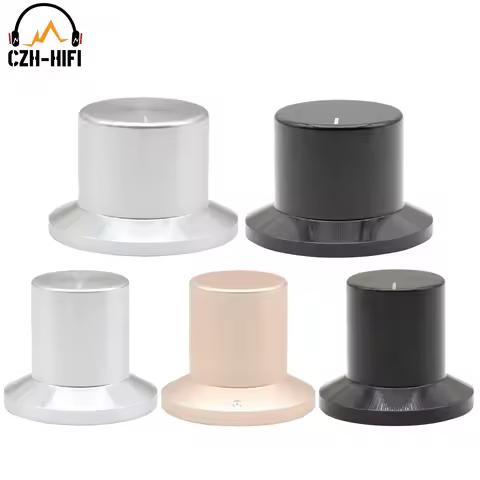 1pc 30x26mm 38x26mm CNC Machined Solid Aluminum Potentiometer Knob for Audio Amplifier Radio CD Play