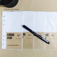 A6 6-HOLE BINDER CONTENTS