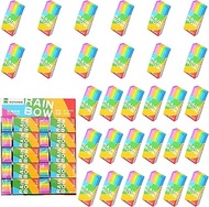 Pack of 30 Erasers, 2B Erasers, Soft Eraser Set, Coloured Erasers for Children for Paintings, School