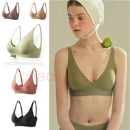 Japanese SUJI Invisible-button black-technology bra jelly Deep-V seamless adjustment Bra women's thin no-wire underwear