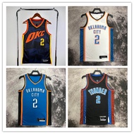[Hot pressed]Oklahoma City Thunder No.2 Alexander Basketball jersey with LOGO City Edition Jersey Ve