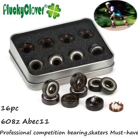 608 Ceramic 6 Ball Bearing for Professional Speed Skating Inline Skates Roller Bearing 608 Abec11 Sk