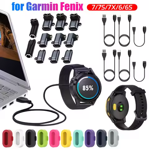 Charging Adapter For Garmin Fenix 7 7X 6 6S 5 5X Venu 2 2S Vivoactive 3 4 Type C/MicroUSB 8Pin Marq 