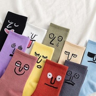 Cute ladies socks funny expression unisex socks