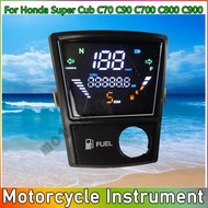 Motorcycle gobj LED Digital Meter RPM Assy For Honda Super Cub C70 C90 C700 C800 C900 Speedometer Od