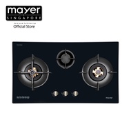 Mayer 86cm 3 Burner Glass Gas Hob MMGH8831HI - LPG / PUB