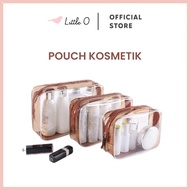 HANA Tas Kosmetik Transparant Pouch Travel Make Up Bag Organizer Tas Kosmetik Waterproof Dompet Tran