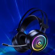 H1 RGB Gaming Headset Stereo Bass Microphone Noise Cancelling Headphones Comfortable to Use Laptop P