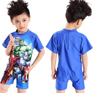ung shop Cartoon Boy Kids Swimsuit Muslimah Swimwear