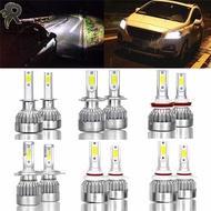 RL Car Headlight 6000K White 72W Fog 9005/9006/H7/H11/H4 LED Bulbs Lights