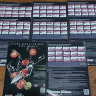 Latest Aeon Stamp Star Reward Booklet with stickers 15/20pcs to change SHOGUN Japan Limited edition knives 贴纸换取限量日本高级刀具