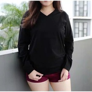 Women's Manset T-Shirt, Plain Women's T-Shirt, V Neck, Size XL-XXL