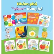 Ehon Song ngữ Việt Anh Cho Bé từ 0 - 6 tuổi (bộ 10 cuốn có file nghe)