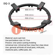 I know Wok Ring Non Slip Black Cast Iron Stove Rack for Kitchen Wok Support Ring Cooktop Range Pan H