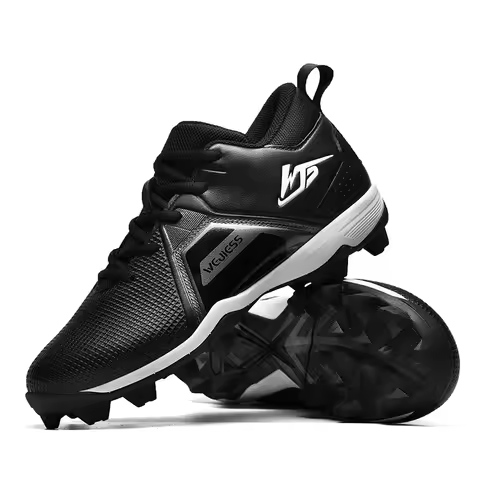 Non-slip Baseball Shoes Men‘s Rugby Shoes Short Spikes Lacrosse Shoes Breathable Cricket Shoes Begin