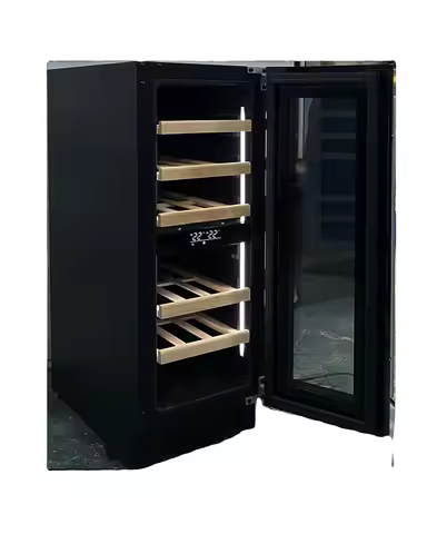 Commercial Household Mini Bar Bottle Refrigerator Cooler Built-in Led Light Small Freestanding Wine 