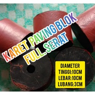 karet mesin paving blok berserat tinggi10cm lbr 10cm 4 biji