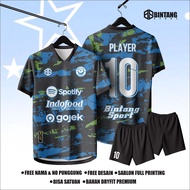 Futsal jersey printing green abstract soccer jersey soccer jersey volleyball jersey free name back n