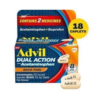 พร้อมส่งที่ไทย! Advil Dual Action Back Reliever, 18 Counts