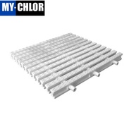 Swimming Pool Flush Deck Grating 1SQFT (8PCS) White 3 Pin - High Quality