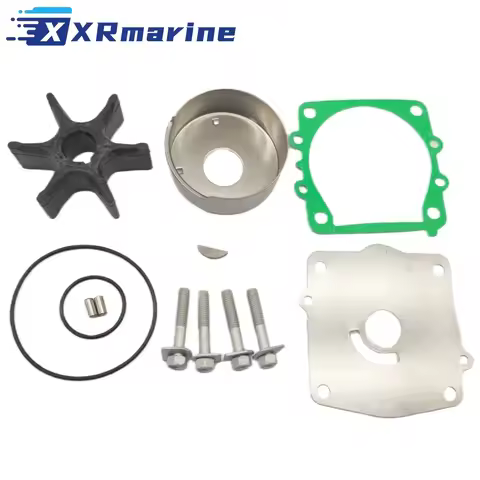 6N6-W0078-01 Water Pump Impeller Kit for Yamaha 2-Stroke 115 130 HP Outboard Motor 6N6-W0078-00 6N6-