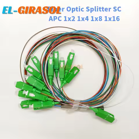 5PCS 1x2 1x4 1x8 1x16 Fiber Optic Splitter color SC APC PLC color Splitter Micro Separator Fiber Opt