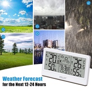 New

 8.5" LCD Screen Weather Station RCC Alarm Clock Digital Temperature Humidity Meter Calendar Mo