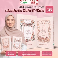 Says Quran - A5 Al Quran Custom Name AESTHETIC SERIES ZAHR KALE - Can Write Name on Cover - Beautifu