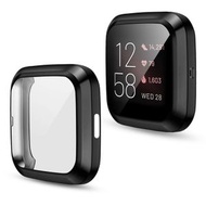 全城熱賣 - 適用於Fitbit versa 2代電鍍TPU全包保護殼（黑色）