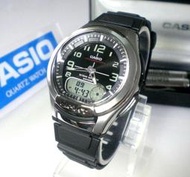 【CASIO】經緯度鐘錶  記憶電話 百米防水 多功能 雙顯 商務錶【台灣CASIO 超低價890】AQ-180W-1