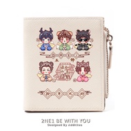 coin purse woman purse charles and keith Tomb Raiders Notes Anime Wu Xie Zhang Qiling Black Flower i